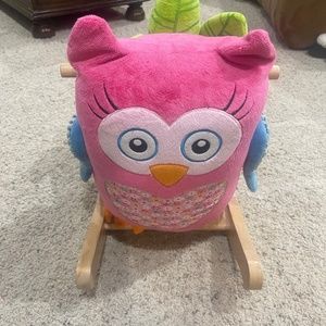 Rockabye Owlivia Pink Rocker